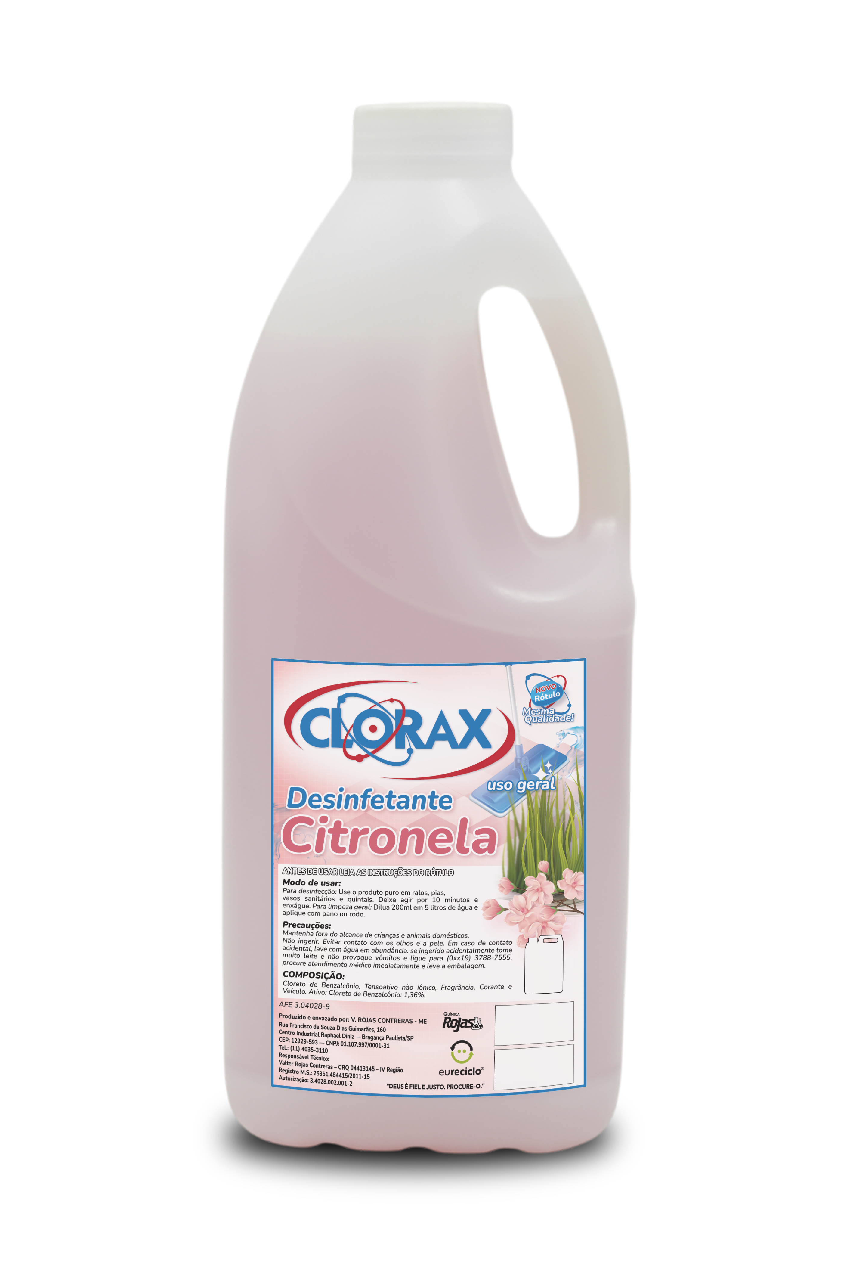 Garrafa de 2L do produto Citronela